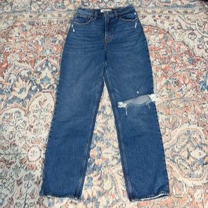 Abercrombie & Fitch The ‘90s Straight Ultra High Rise Jeans 27/4 Curve Love EUC